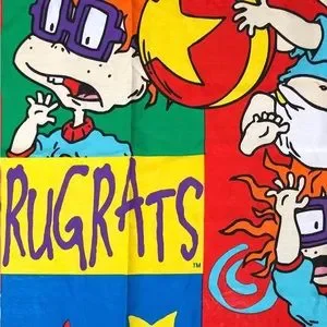 Springs | Accents | Vintage 9s Vibrant Rugrats Curtain Panel | Poshmark